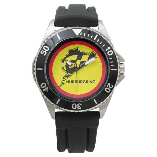 Nurburgring German Flagga Tyskland Gran Turismo GT Armbandsur (Framsida)