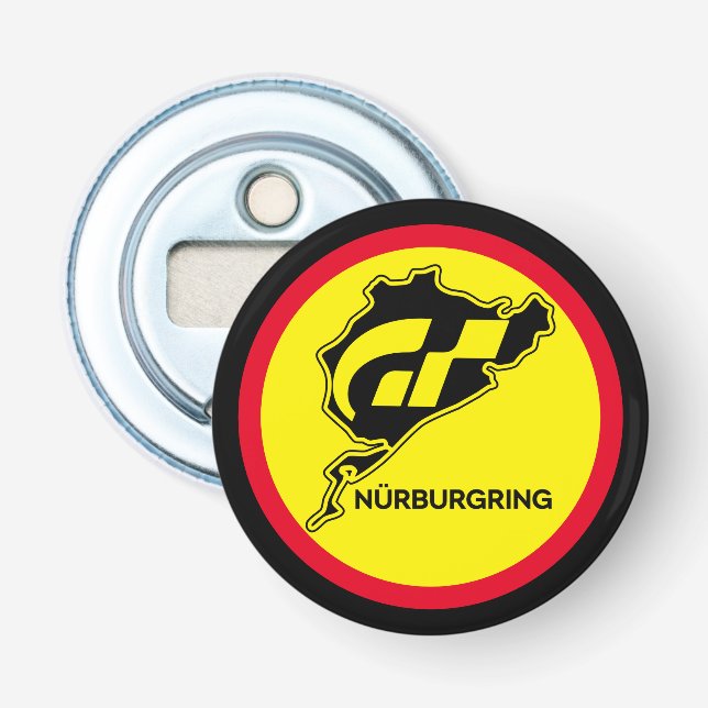 Nurburgring German Flagga Tyskland Gran Turismo GT Flasköppnare (Framsidan)