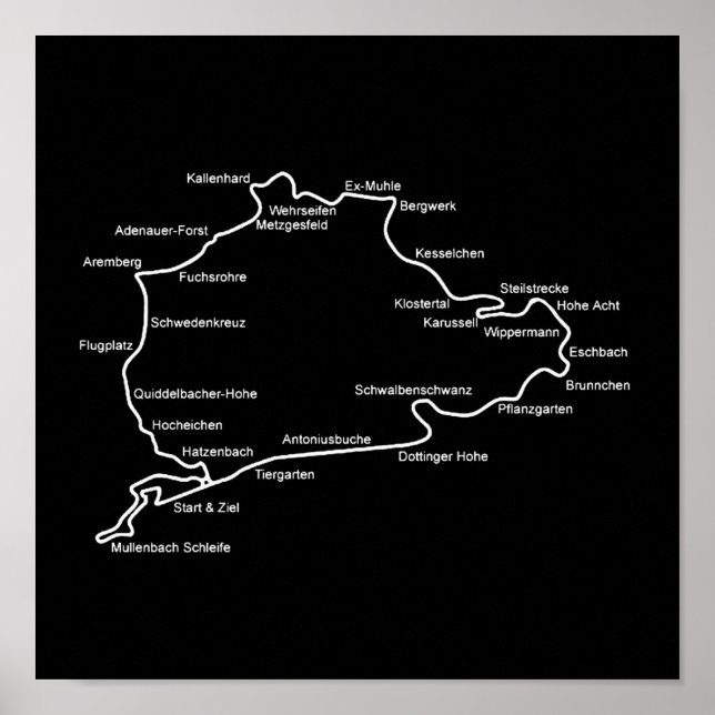 Nurburgring Poster (Framsidan)