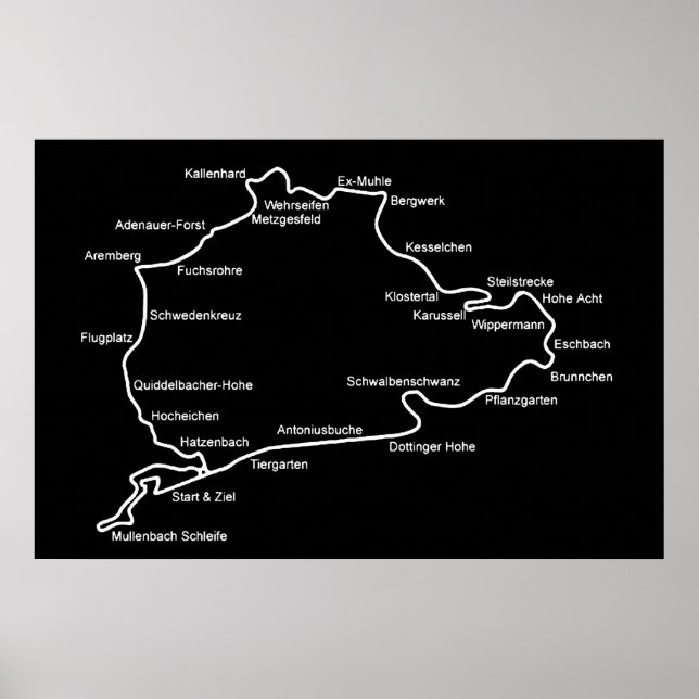 Nurburgring Poster (Framsidan)