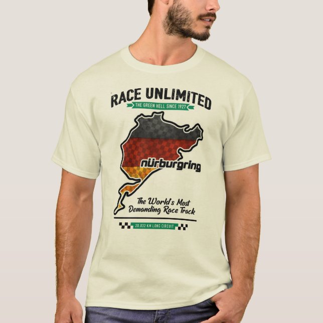 Nürburgring - Race on Limited T Shirt (Framsida)