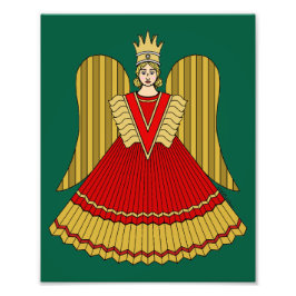 Nuremberg Christmas Angel Fototryck