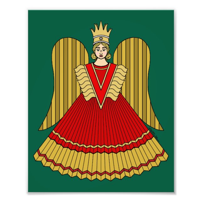 Nuremberg Christmas Angel Fototryck (Framsidan)