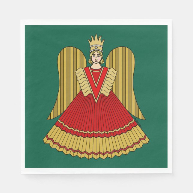 Nuremberg Christmas Angel Pappersservett (Framsidan)