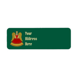 Nuremberg Christmas Angel Return Address Label Returadress Etikett