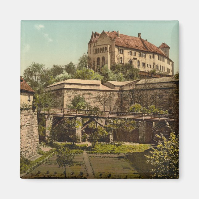 Nürnberg Castle, Bayern, Tyskland Magnet (Framsidan)