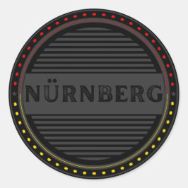Nürnberg City Pride Emblem – German Identity Runt Klistermärke