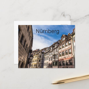 Nürnberg Cityscape Bavaria Tyskland Souvenir Helg Vykort