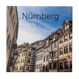 Nürnberg Cityscape Bavaria Tyskland Souvenir Kakelplatta