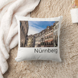 Nürnberg Cityscape Bavaria Tyskland Souvenir Kudde