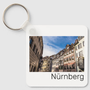 Nürnberg Cityscape Bavaria Tyskland Souvenir Nyckelring
