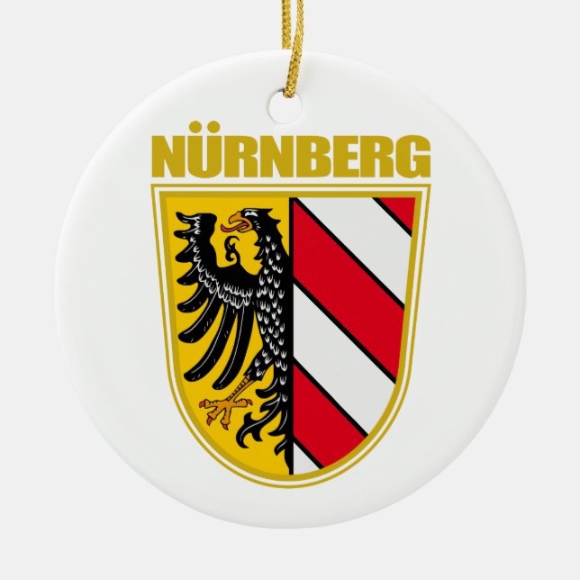 Nurnberg (Nürnberg) Julgransprydnad Keramik (Framsidan)