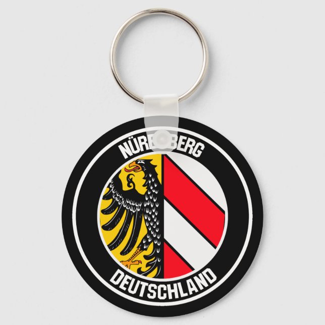 Nürnberg Round Emblem Nyckelring (Framsida)