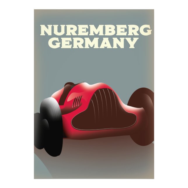 Nürnberg Tyskland Resa affisch Fototryck (Framsidan)