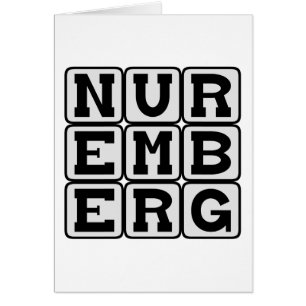 Nürnberg, Tyskland stad Hälsningskort