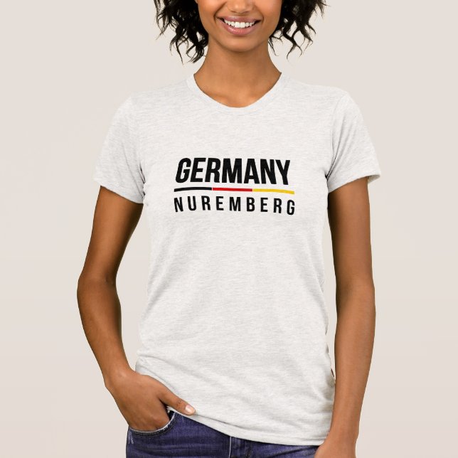 Nürnberg Tyskland T Shirt (Framsida)