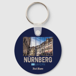 Nürnberg Vintage Bayern Tyskland Souvenir Nyckelring