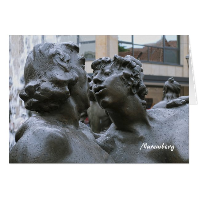 Nürnberg vykort hälsningskort (Framsidan Horizontal)