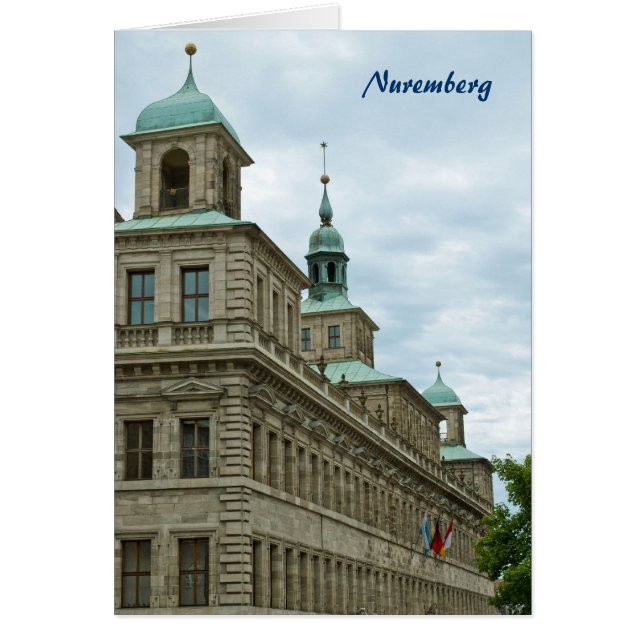 Nürnberg vykort hälsningskort (Framsidan)
