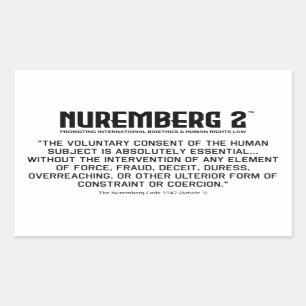 Nürnbergkoden 1947 A. 1 Rektangulära fästdon Rektangulärt Klistermärke