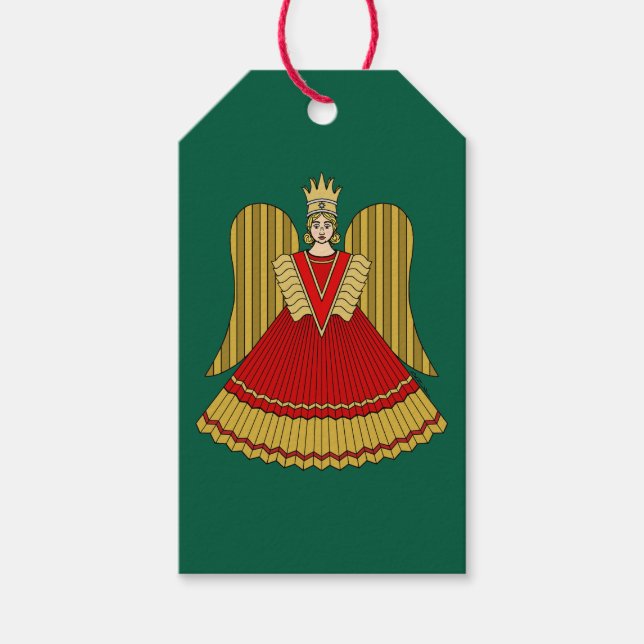 Nürnbergs julängel presentetikett (Framsidan)