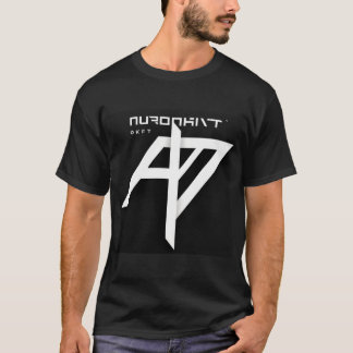 NURONKIT Black T-Shirt - Futuristiska Kant med fet