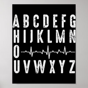 Nurse ABC:s nuny PQRST EKG Hjärtrytm Poster