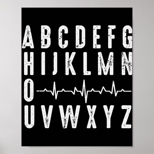 Nurse ABC:s nuny PQRST EKG Hjärtrytm Poster (Framsidan)