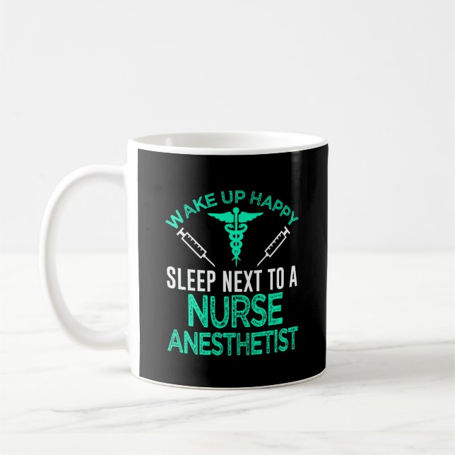 Nurse Anestetist RN Registered Nurse Gift CRNA Kaffemugg (Vänster)