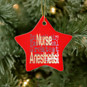 Nurse Anesthetist Extraordinaire Julgransprydnad Keramik