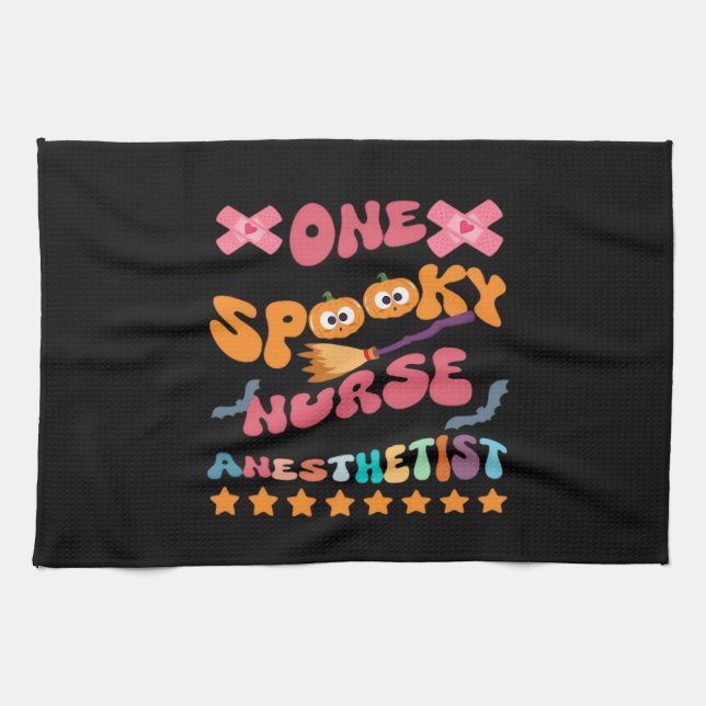 Nurse Anesthetist - One Spooky Nurse Anesthetist - Kökshandduk (Horisontell)