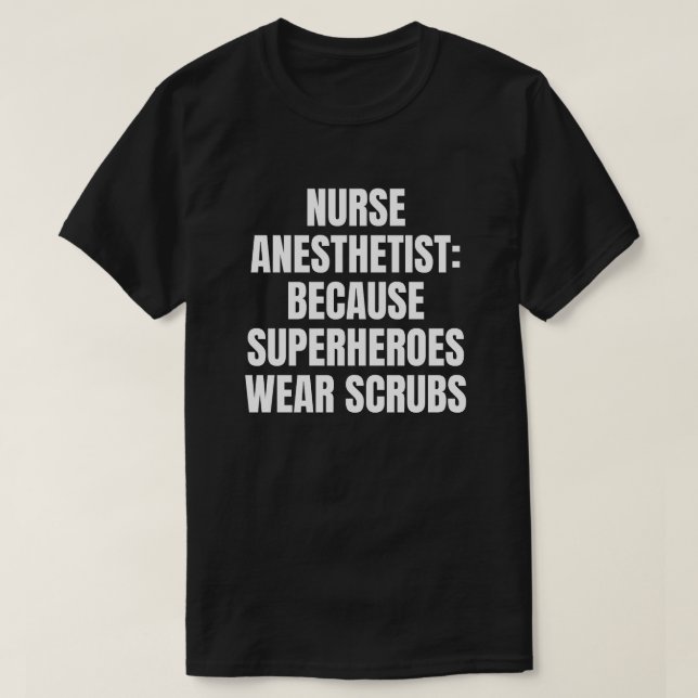 Nurse Anesthetist T Shirt (Design framsida)