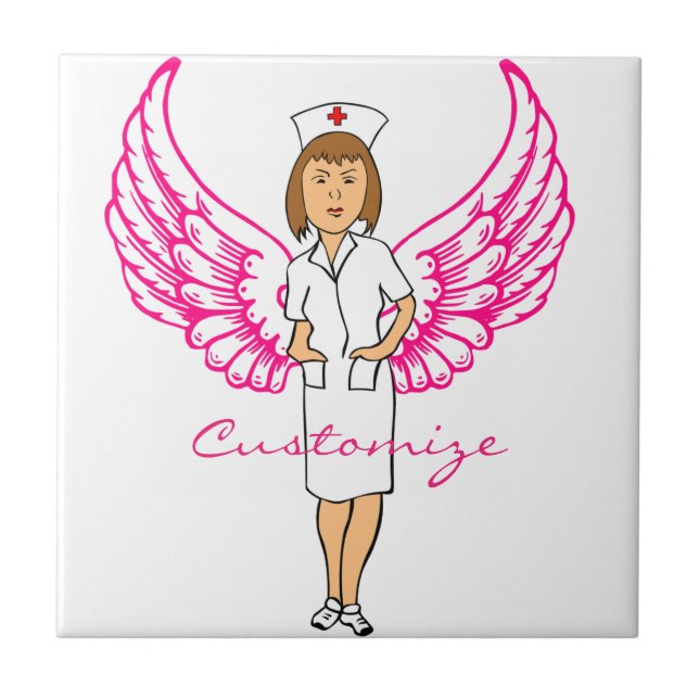 Nurse Angel Vingar Thunder_Cove Kakelplatta (Framsidan)
