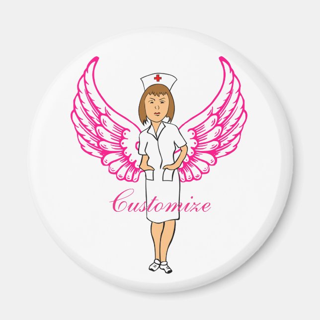Nurse Angel Vingar Thunder_Cove Magnet (Framsidan)