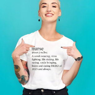Nurse Anpassningsbar Funny Definition Gift T Shirt