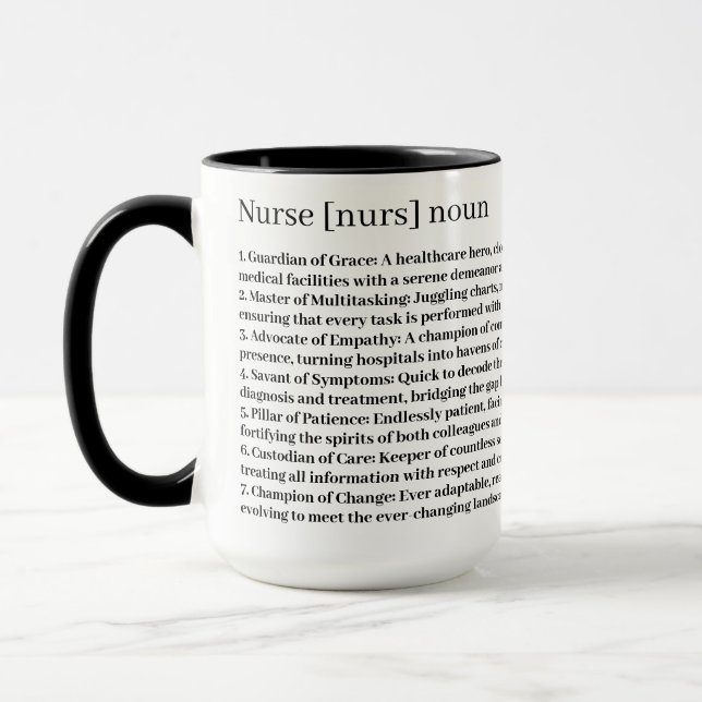 Nurse Anpassningsbar Mugg (Vänster)