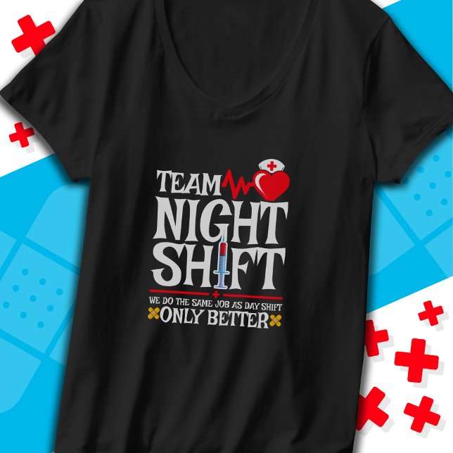 Nurse Apprecition Funny Team Night Shift Nurse T Shirt (Skapare uppladdad)