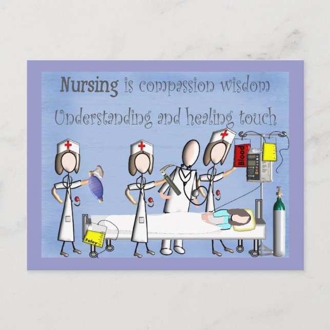 Nurse Art Gifts Vykort (Framsida)