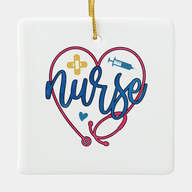 Nurse Art Nurse Julgransprydnad Keramik (Framsida)