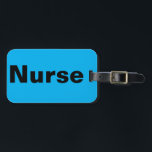 Nurse Azure Luggage Tag Bagagebricka<br><div class="desc">Nurse Azure Luggage Tag</div>