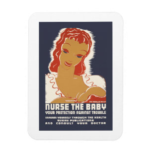 Nurse Baby Magnet