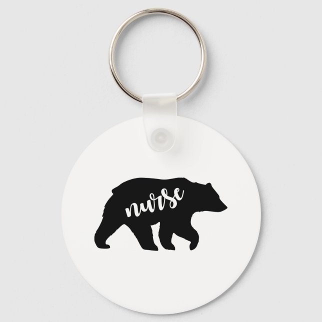 Nurse Bear Nyckelring (Framsida)
