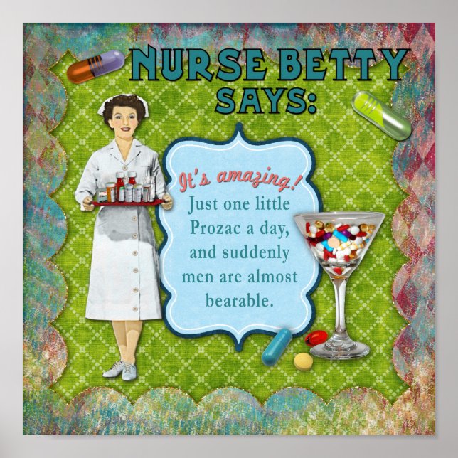 Nurse Betty Says Poster (Framsidan)