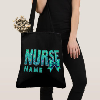 NURSE Bow Design – Elegant Nurse Custom Tote Bag Tygkasse