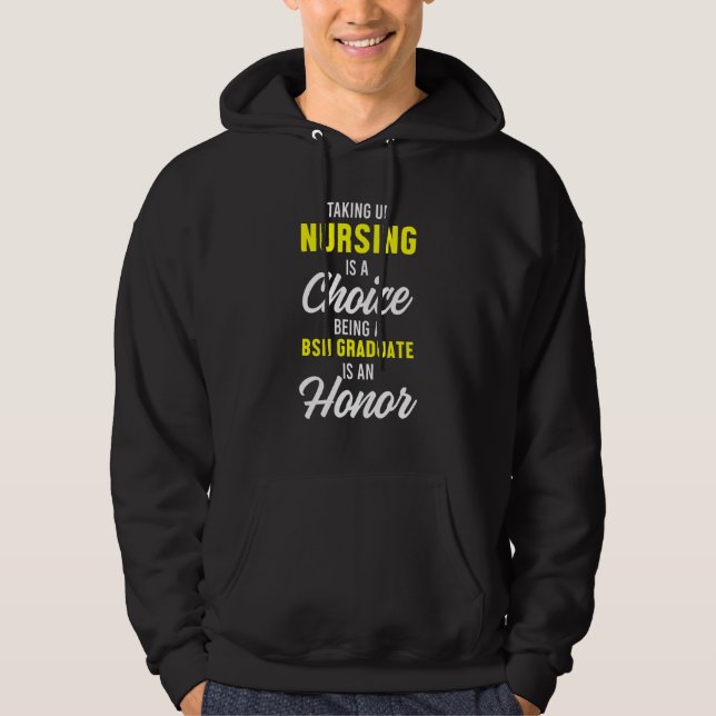 Nurse BSN Student Student Studenten Hoodie (Framsida)