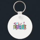 Nurse Bunny Öron Egg Stethoscope Cute Påsk SCrub Nyckelring<br><div class="desc">Nurse Bunny Öron Egg Stethoscope Cute Påsk SCrub Women Rn</div>