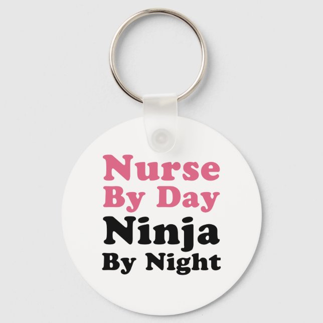 Nurse by Day, Ninja by night Nyckelring (Framsida)