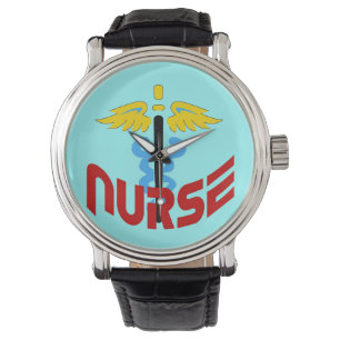 Nurse Caduceus (Anpassningsbar Färg Change Backgro Armbandsur