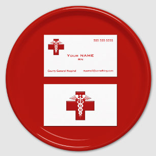 Nurse Caduceus Visitkort