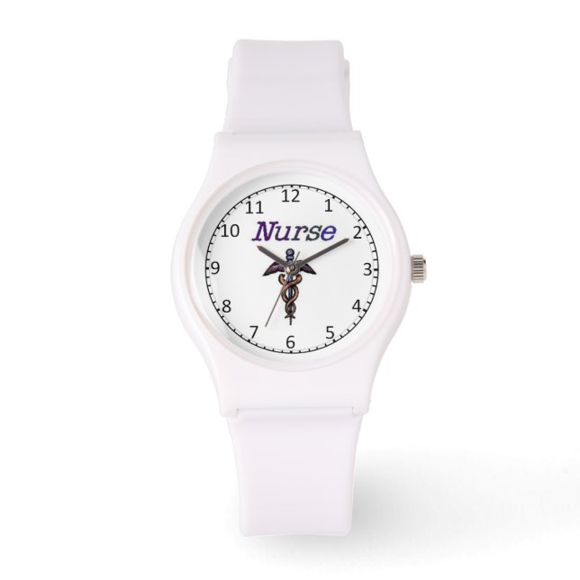Nurse Caduceus Watch Armbandsur (Framsida)